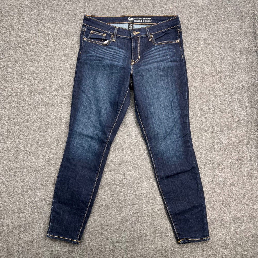Gap Legging Skimmer Jeans Womens 8/29R Dark Wash Stretch Skinny Denim Leggings
